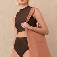 Hakea Linen Tote | Terracotta