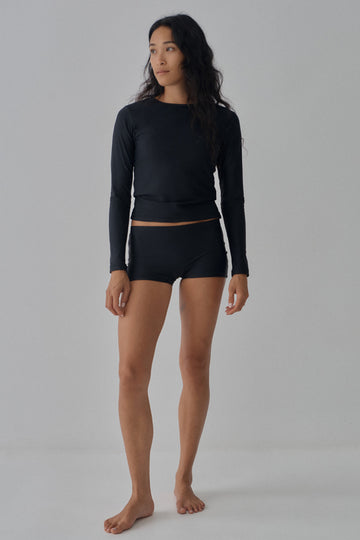 Long Sleeve Kasbah Sun Top | Black